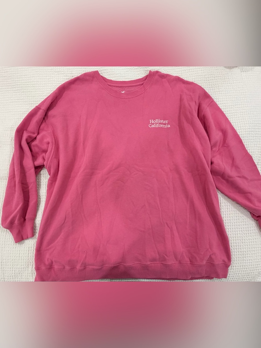 Hollister Hot Pink Pullover Sweatshirt